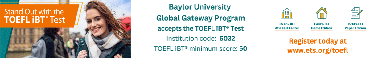 Stand out with the TOEFL iBT Test! Register today! 
